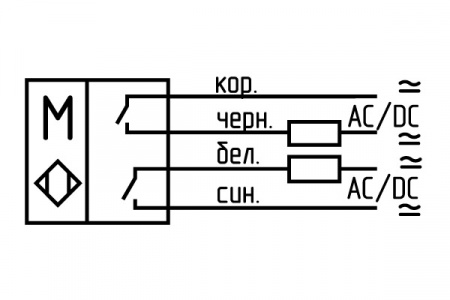 Датчик бесконтактный герконовый DG18MKP-CD-2GNO-EE-1,5-IS
