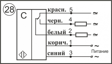 Бесконтактный емкостный датчик E061-NO/NC-ACR-PG-KT-TF-TRAB30(Текаформ,НКУ, Lкорп=100м, Lкаб=2м)