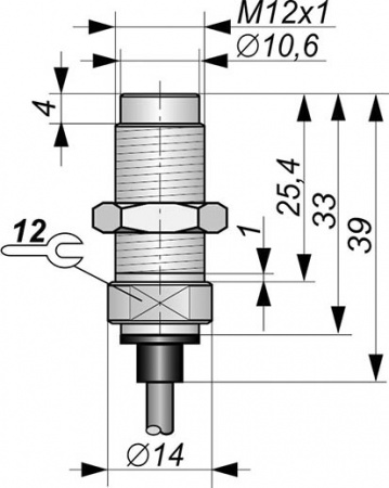 Датчик бесконтактный индуктивный взрывобезопасный стандарта "NAMUR" SNI 011DS-1,5-D-5-1,2